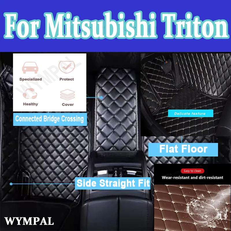 

Роскошные автомобильные коврики для Mitsubishi Triton L200 Sportero Hunter Strakar KA 2005 ~ 2014 автомобильные аксессуары интерьер водонепроницаемый напольный коврик