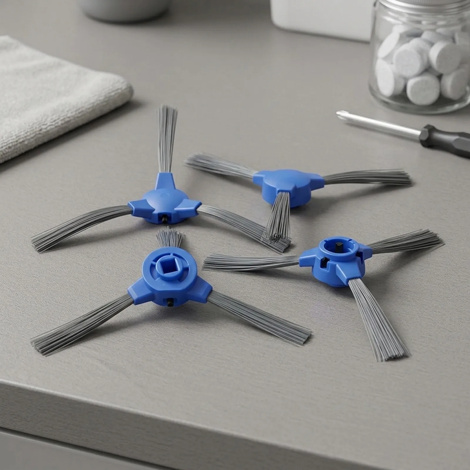 Side Brushes for Robit V7S R3000 V3S V7S for Pro Robot Vacuum Efficient Cleaning Easy Maintenance Pack of 4/10