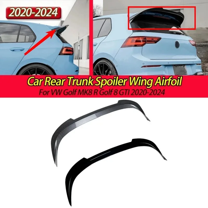 

For VW Golf MK8 R Golf 8 GTI 2020-2024 Car Rear Trunk Spoiler Wing Airfoil Upper Tail Fin Auto Accessories Body Kits Tuning