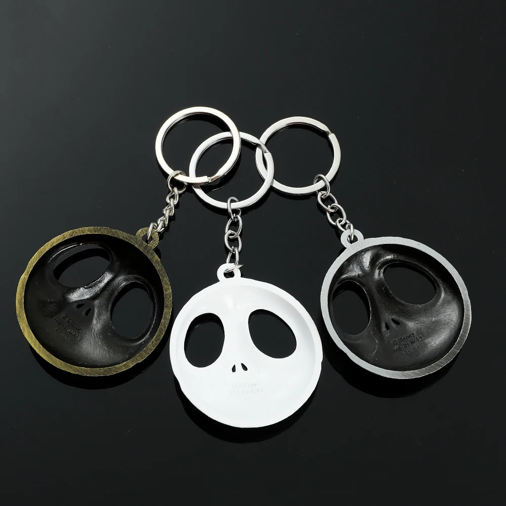 الكابوس قبل عيد الميلاد سلسلة المفاتيح جاك Skellington نموذج كيرينغ هالوين مجوهرات اكسسوارات الهدايا