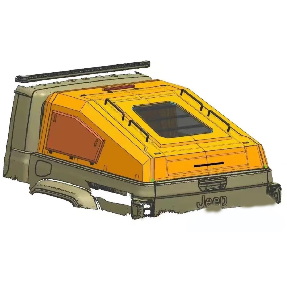 

Для индивидуального универсального пикапа из марганцевой стали 4X4, верхняя крышка, жесткий навес для джипа, гладиатора, крышка кровати