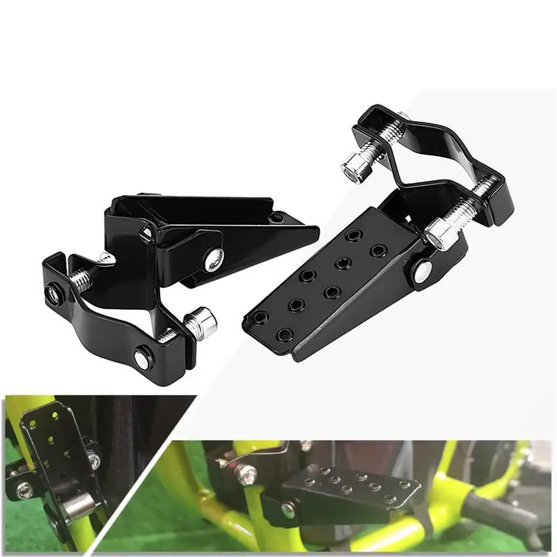 دواسات قدم قابلة للطي للدراجات النارية ، بدواسة فرامل خلفية للدراجات ، مجموعات خلفية مضادة للانزلاق ، ذراع عالمي ، زوج واحد #4