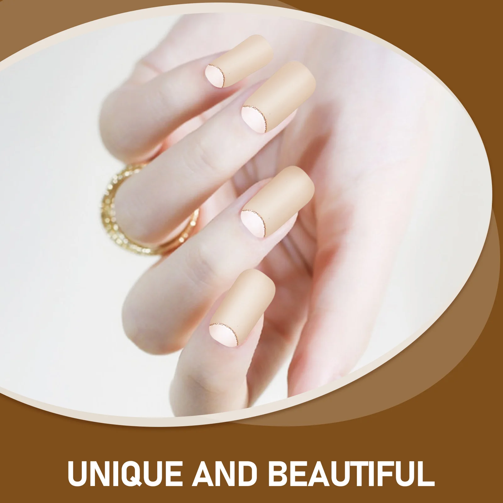 

1Set Nail Stickers Adhesive Nail Strips DIY Manicure Decals for Weddings Dates Women Girls Manicure Sticker