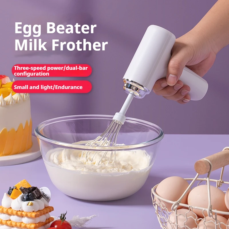 

Baking electric whisk mixer complementary cooking machine small light cream whipper handheld wireless charging