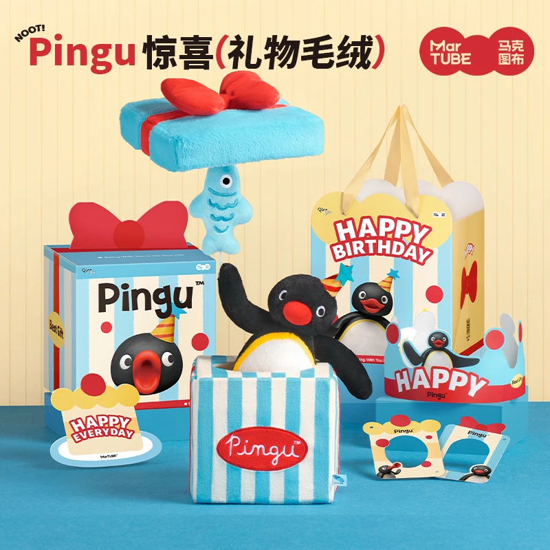 Originale Pingu albero di Natale ghirlanda bambola di peluche pinguino bambola di peluche carino ciondolo giocattoli ornamento regalo a sorpresa di compleanno di Natale