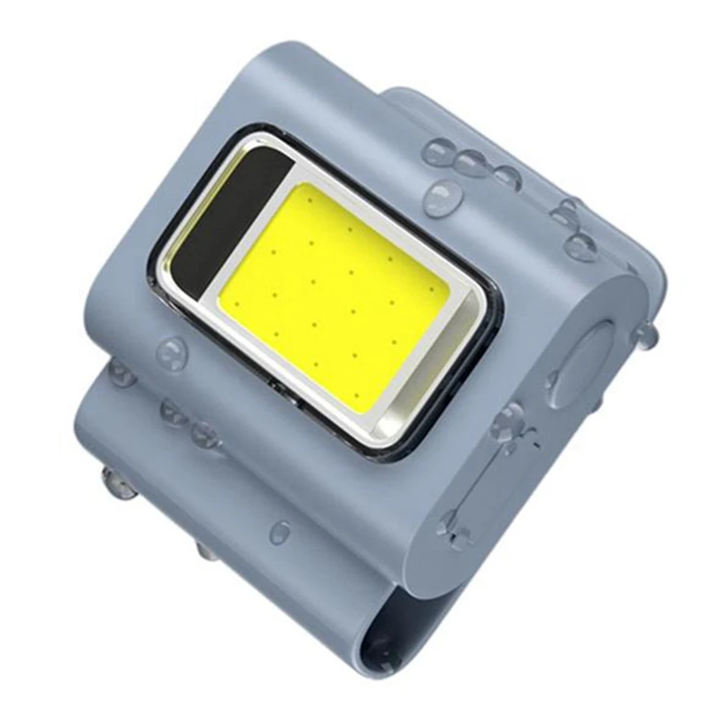 Multi-Purpose Head Light Rechargeable Lamp With Magnetic Absorption Portable Clothes Clip Running Cob Work Lamp