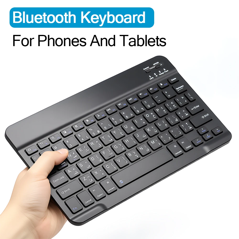 78 Key Arabic Bluetooth Wireless Keyboard Rechargeable Portable Keyboard Compatible with Android/Windows/iPad for Mobile Office — product photo 1 of 1