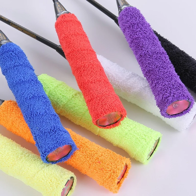 Towel Grip Tape Badminton Racket Long Hair Microfiber Sweat Absorbing Anti-slip Thick Tennis Rackets Fishing Rod Towel Tapes