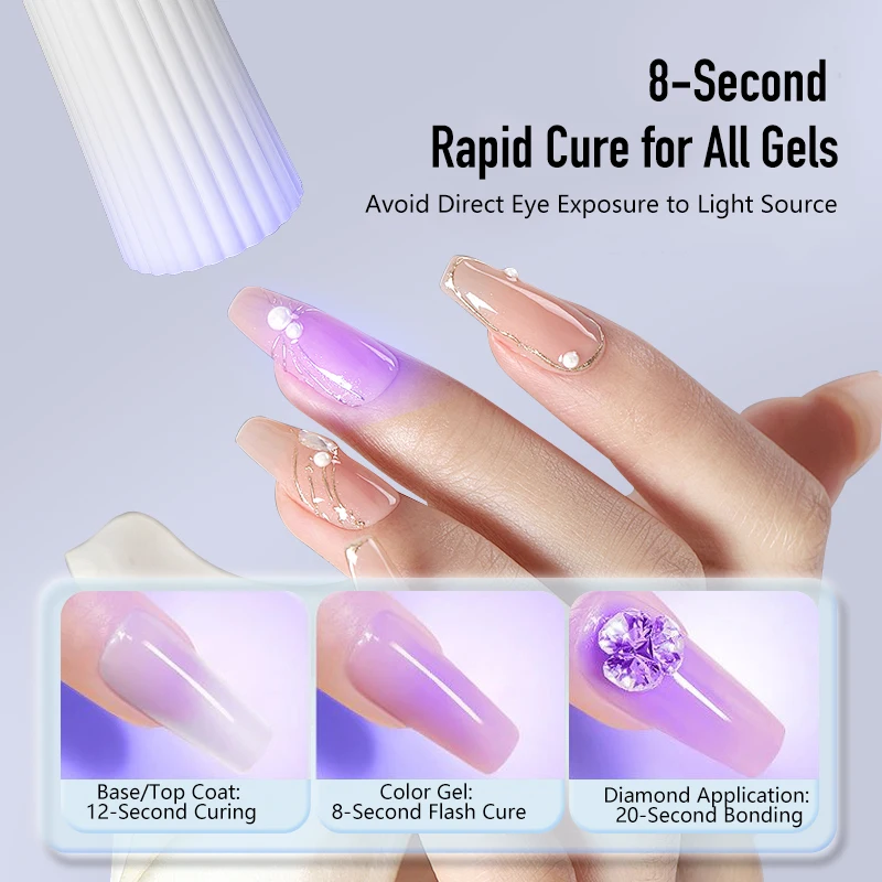 مصغرة الأشعة فوق البنفسجية LED مسمار مصباح لتجفيف جيل للأظافر البولندية يده مجفف الأظافر الأشعة فوق البنفسجية هلام لاصق الغراء علاج ضوء مانيكير مسمار أدوات الرسم