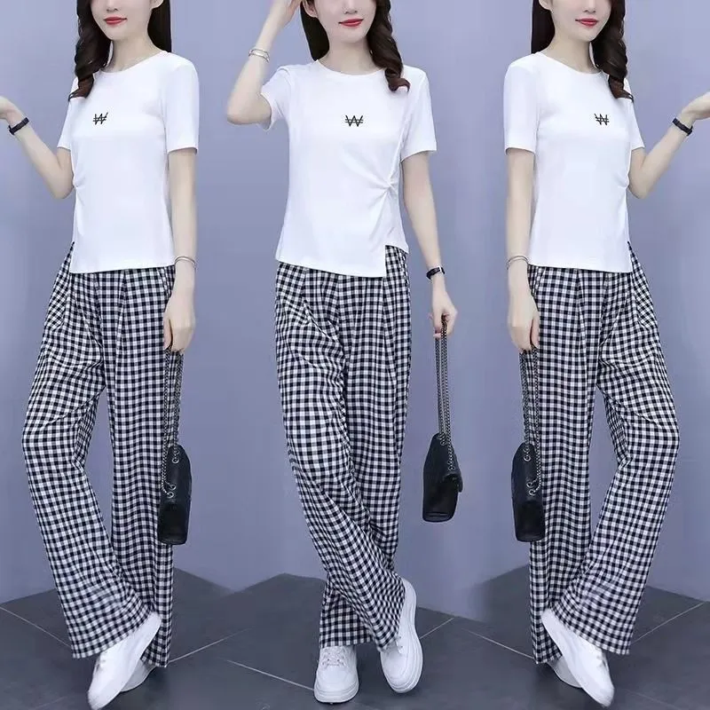 ارتفاع الخصر التخسيس Faionable قطعتين مجموعة زائد حجم المرأة الصيف وصول جديد تصميم عصري الإحساس المجموعة