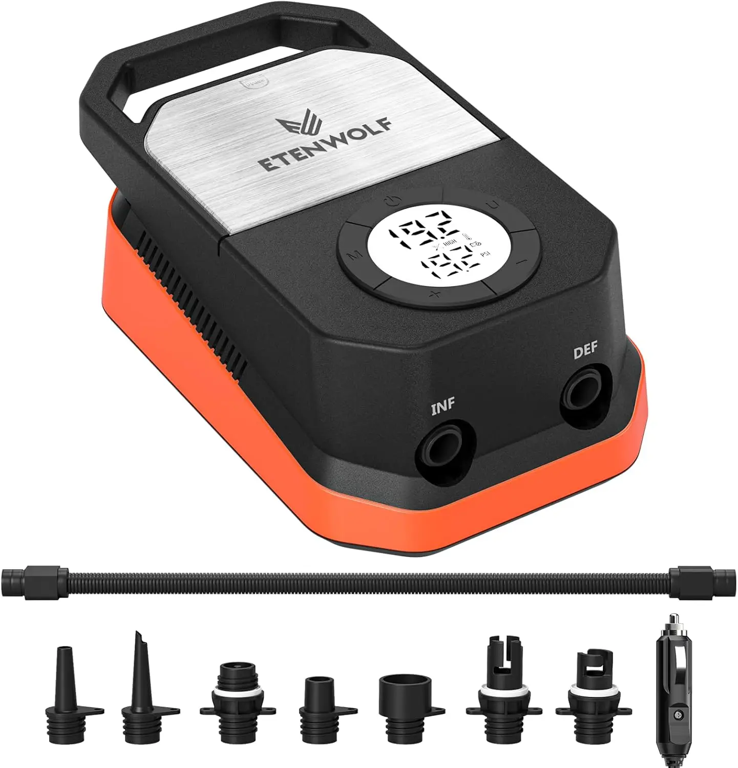 

20 PSI High Pressure Electric Air Pump with Auto-Off, Fast Inflation for Paddle Boards, Kayaks, Inflatables