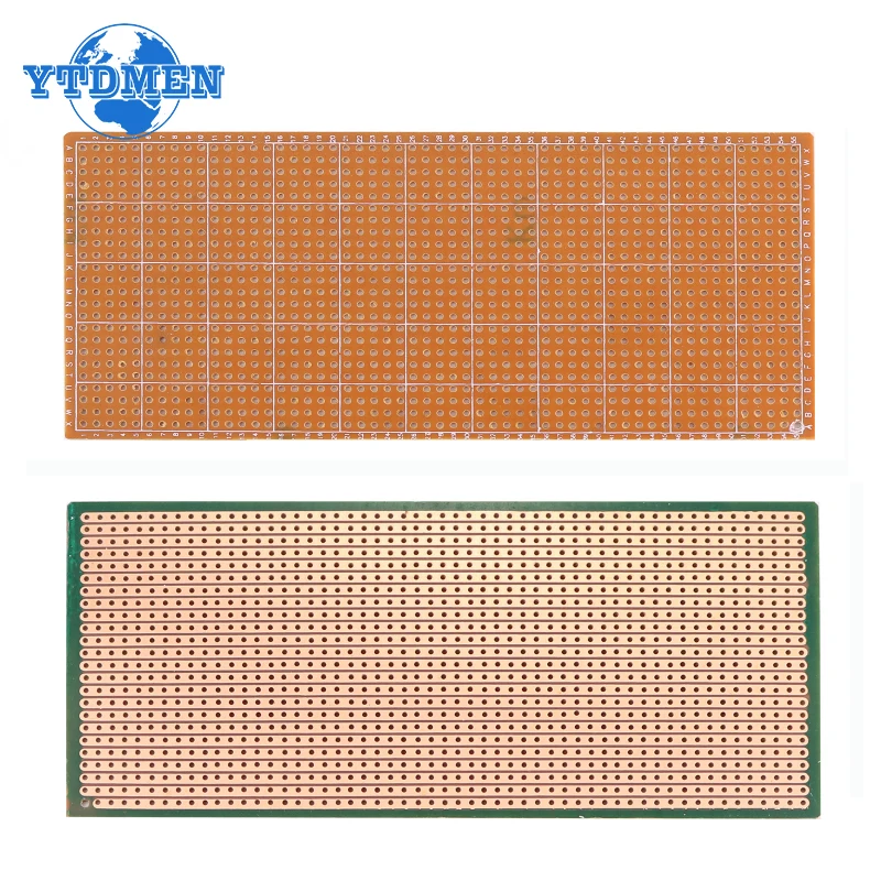 Carte de prototype PCB pour Ardu37, expérience universelle, matrice de circuit imprimé, simple face, bricolage, 6.5x14.5cm, 5 pièces, 10 pièces