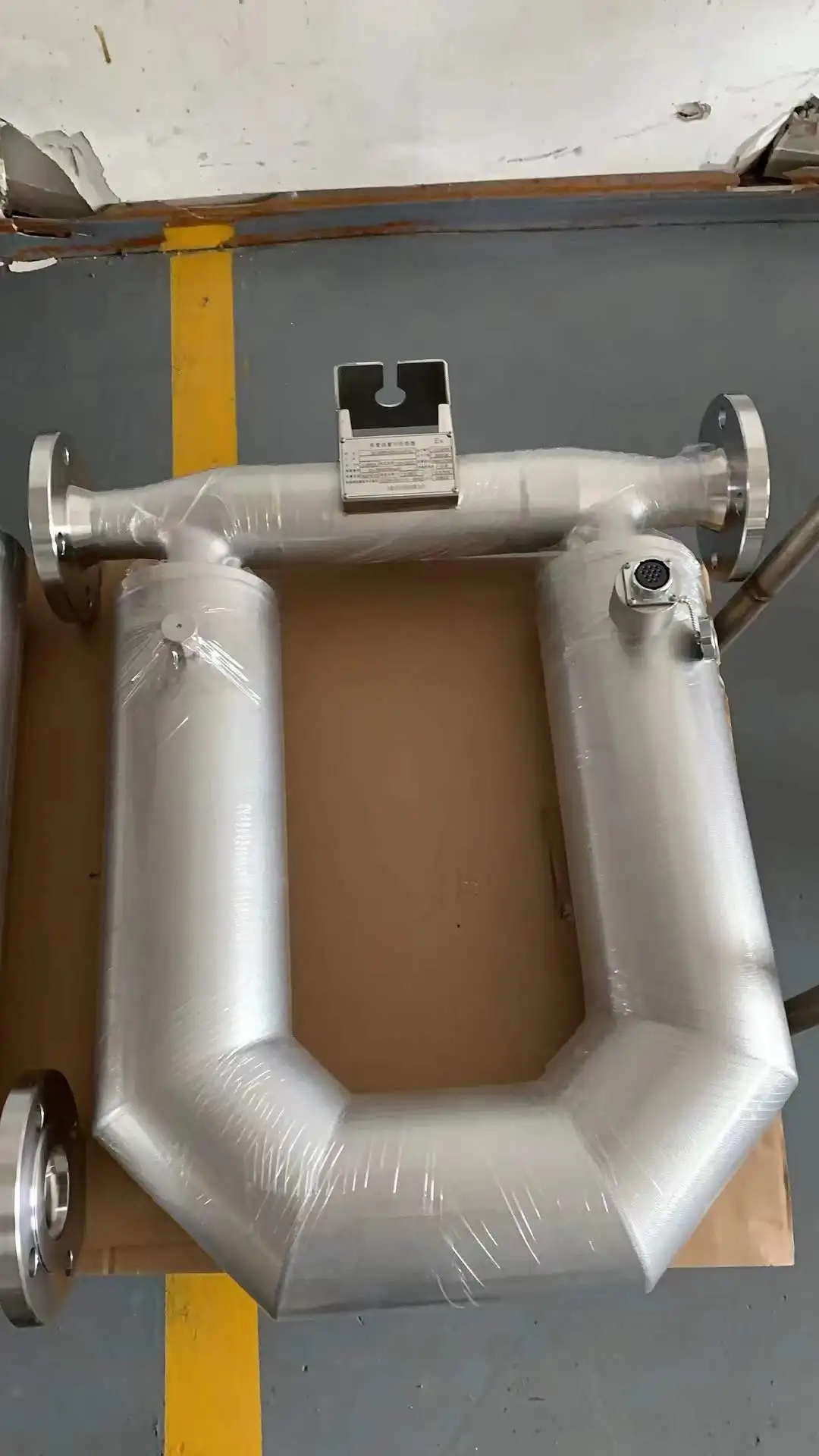 TLF ステンレス鋼 0.2% 精度 チューブセンサー 流体流量計 エチレングリコール U 字型 コリオリ質量流量計 DN25