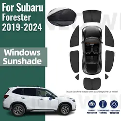 For Subaru Forester SK 2019-2023 2024 Full Cover Car Sunshade Shield Front Windshield Frame Curtain Rear Side Window Sun Shades