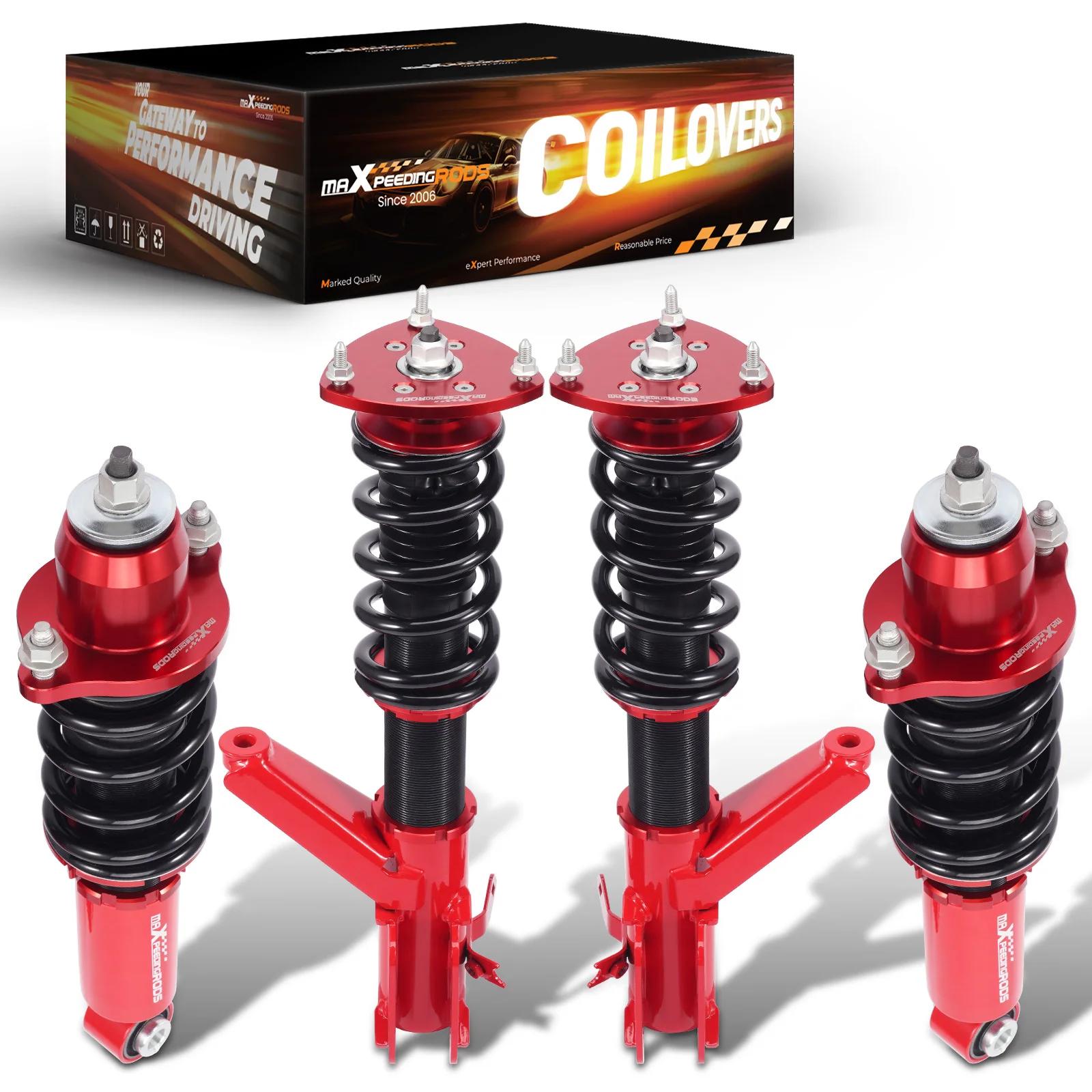 

Height Adjustable Coilovers Suspension Spring Kit For Honda CR-V 02-06
