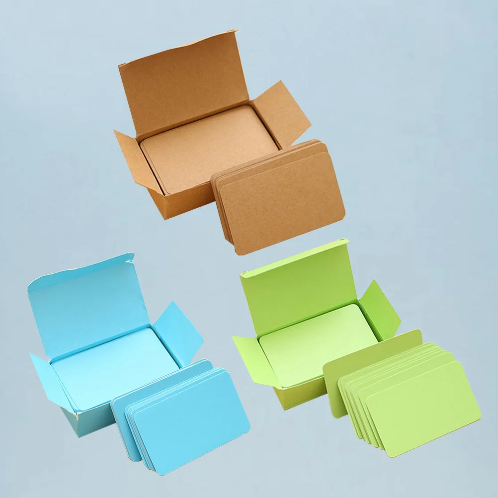 3Pcs DIY Paper Cards Rounded Corners Assorted Scratch Note Pads for Outdoor Activities Recording Tactical Pocket