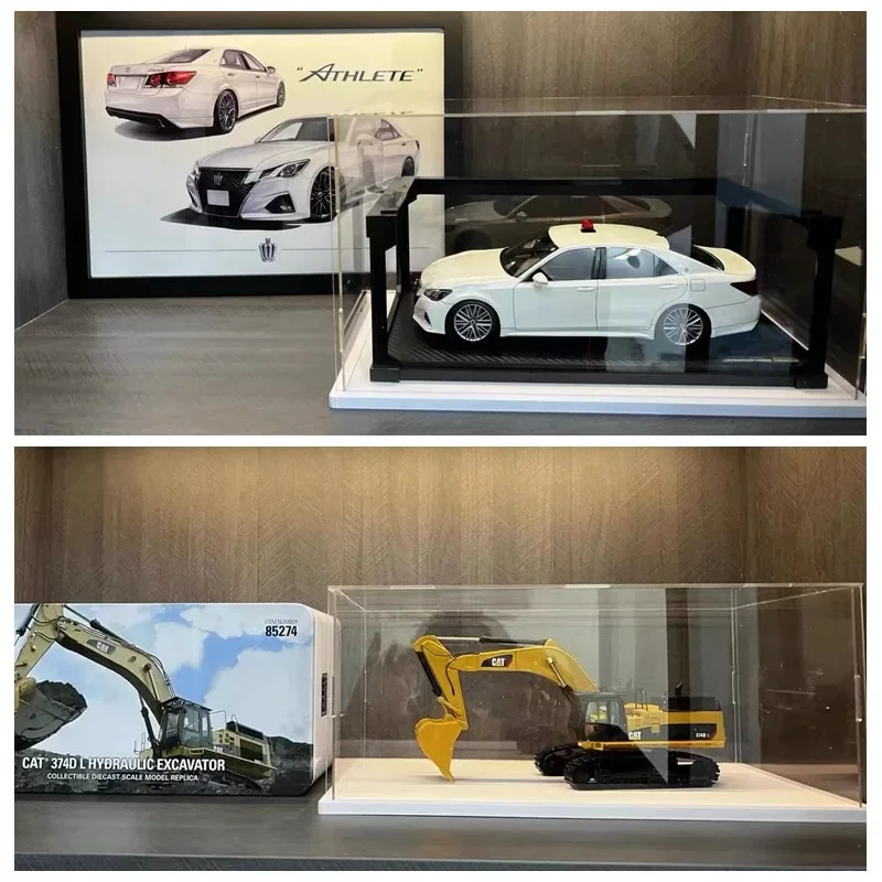 65 Size Acrylic Display Box Transparent White Background Cartoon Characters/Lego Toys/Collectibles/Car Models/Dustproof Display