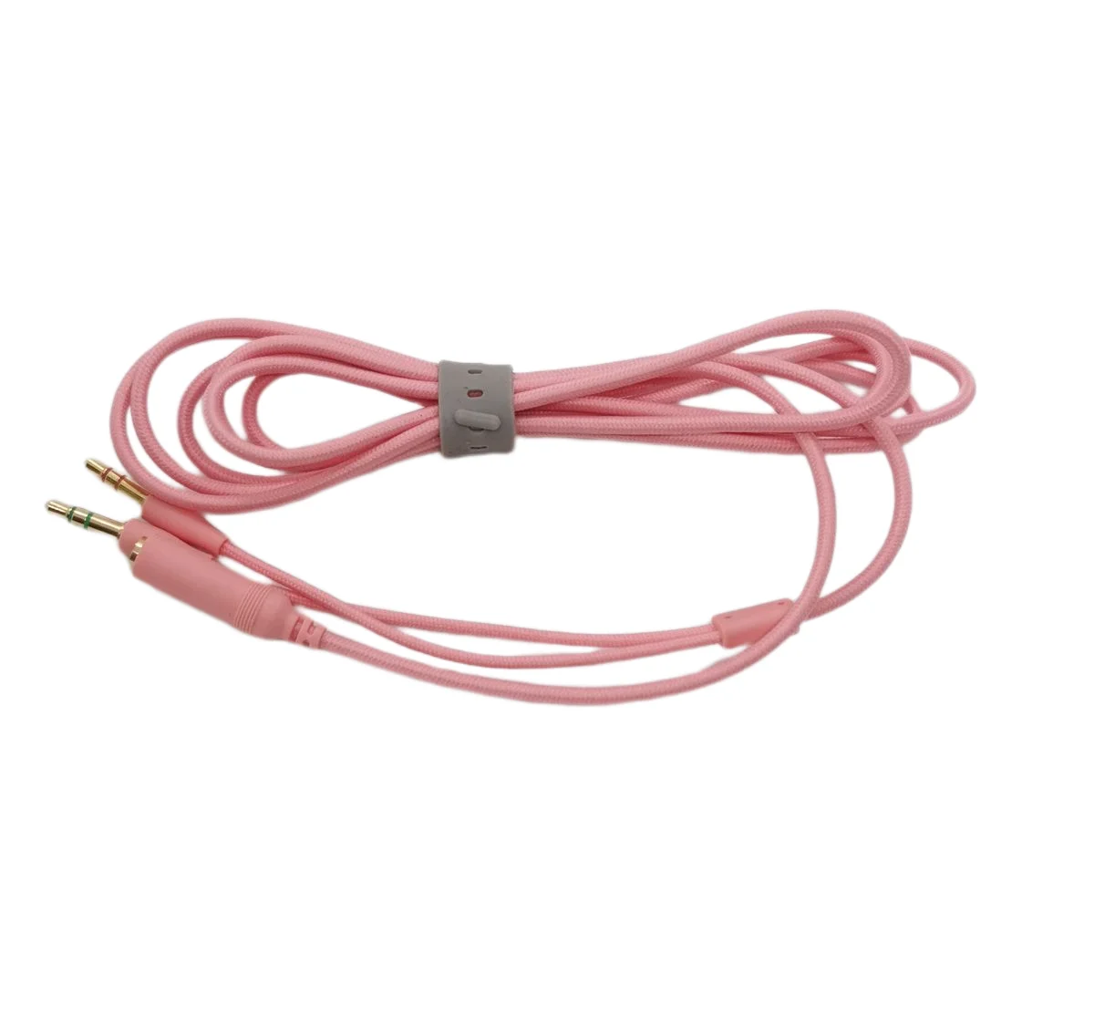 Pink 3.5mm Cord Cable Wire To two Device for Razer Kraken BT Kitty Edition Extension cord