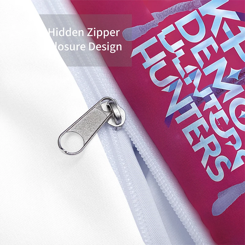 K-Pop Bedding 3pcs Set Demon Hunters Themed  other side Print Polyester Student Dormitory Duvet Cover Boys Girls Gift