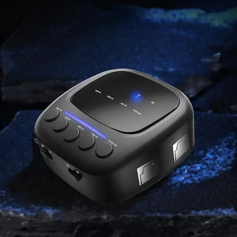 G8DB Bluetooth-совместимый с 5.1-трансмиссионным приемником, аудиодаптер для наушников с ЖК-дисплеем с низкой задержкой длинный