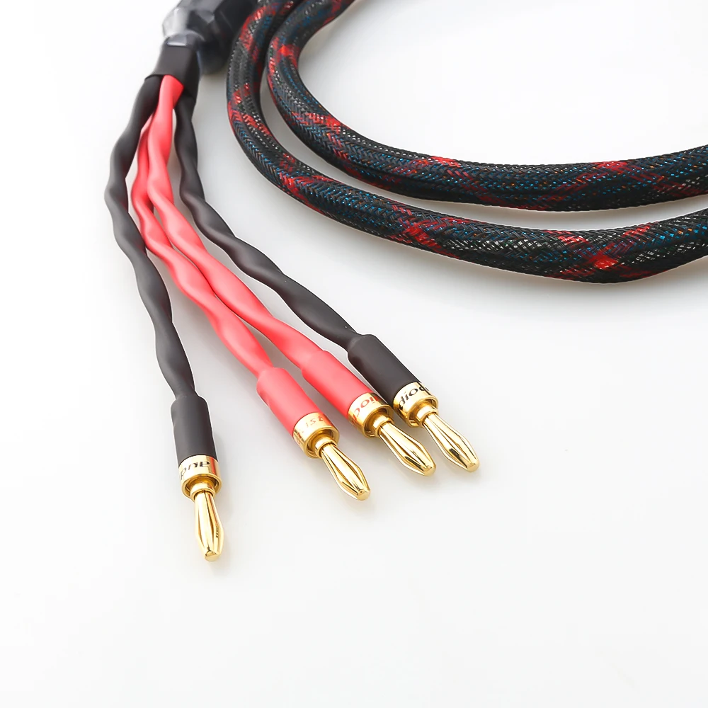 HI-End OFC Copper Western Electric Speaker Cable HIFI audio Audiophile banana Spade Biwire