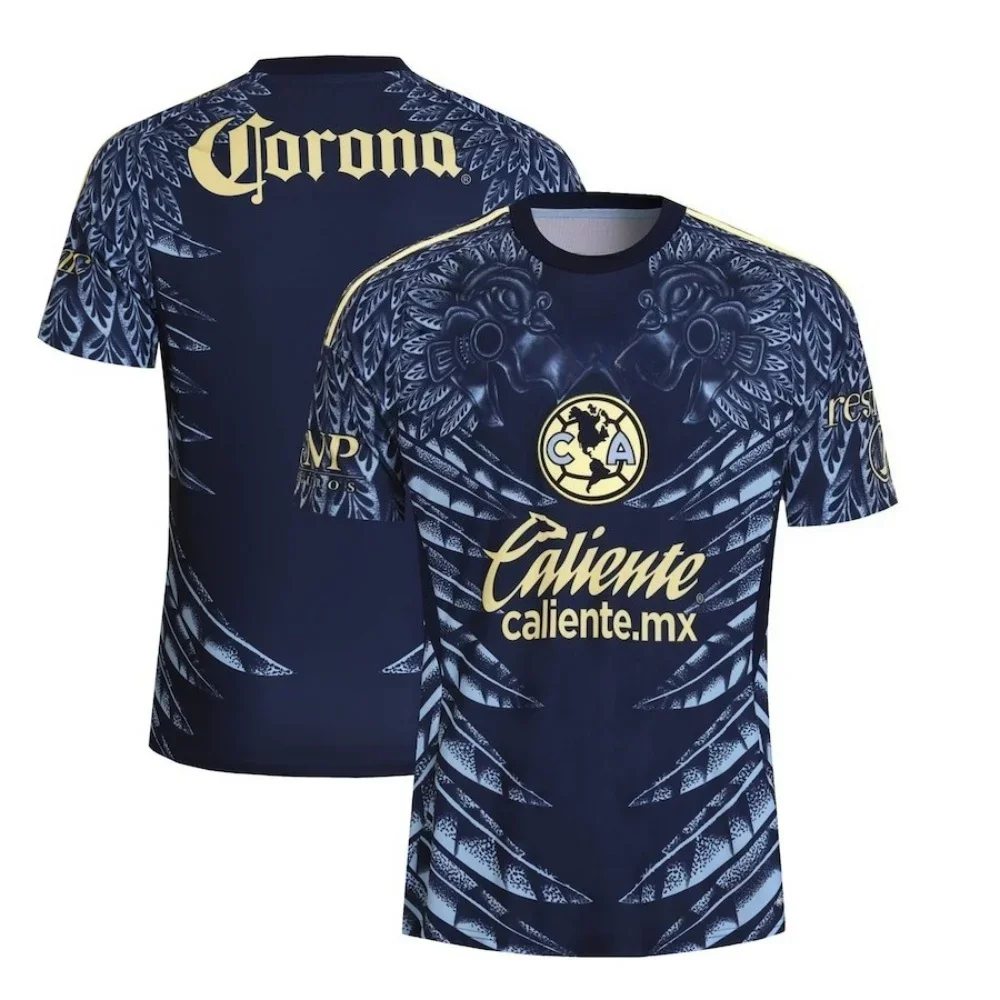 قميص صيفي جديد سريع الجفاف وجيد التهوية لعام 2025 للرياضات غير الرسمية والقميص Club America Jersey للرجال والنساء. #2
