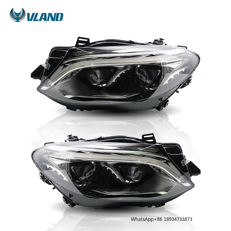 Vland Manufacture Wholesale Head Light Car Part Front Head Lamp for Mercedes Benz GLE X166 CHN Standard Deluxe Edition 2015-2019