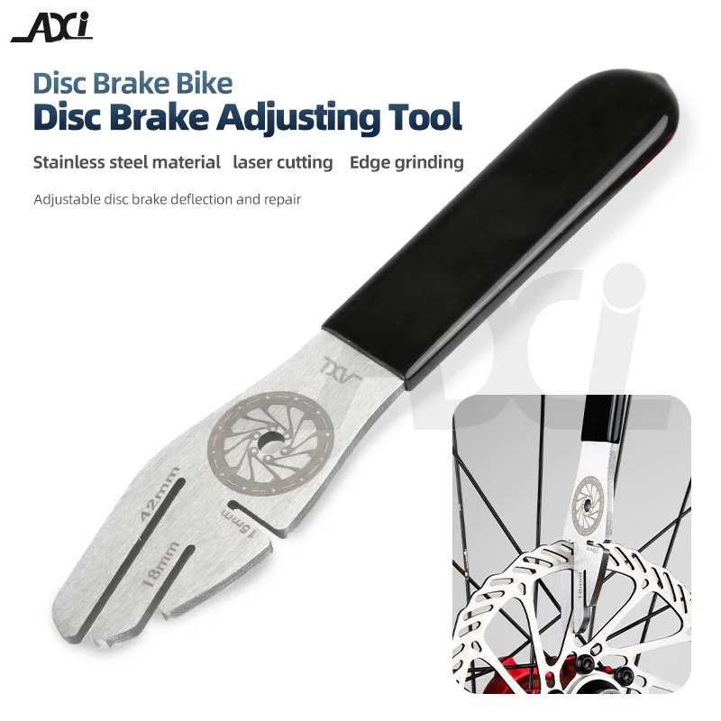 AXI Bicycle Tool Disc Brake Rotor Alignment Truing Tools MTB Flattening Correction Wrench Stainless Steel Bike Repair Tool