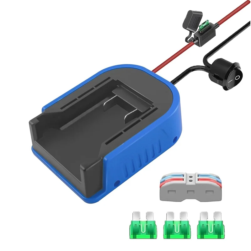 

ABWP-Power Wheels Battery Adapter For Kobalt 24V Max With Fuse & Wire Terminals, Power Connector For Rc Car