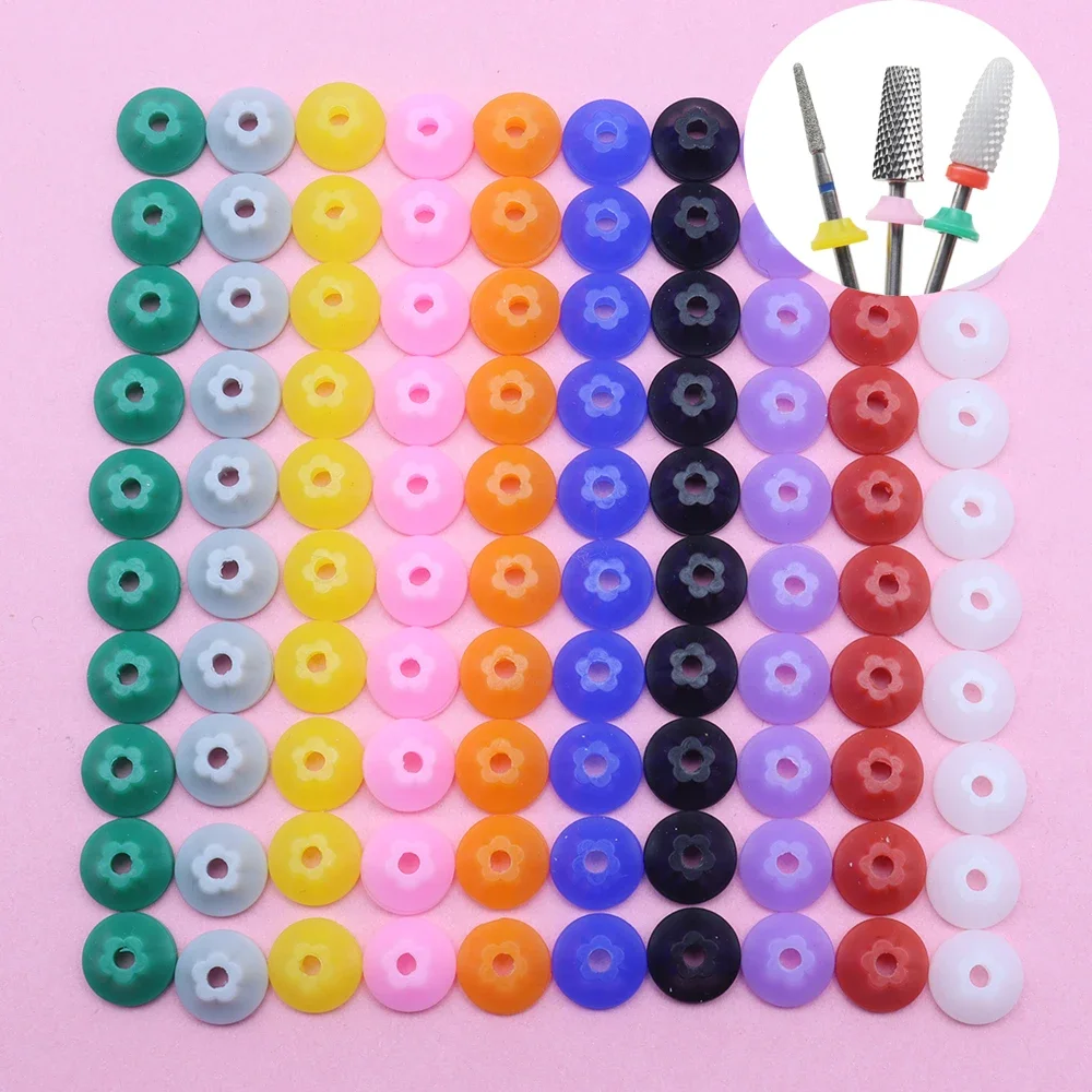 

Лидер продаж, 10 шт., защитные колпачки для ногтей, 3/32 дюйма, хвостовик, сверла для ногтей, противопыльные колпачки для электронного файла, силиконовая пылезащитная пробка, инструменты для ногтей