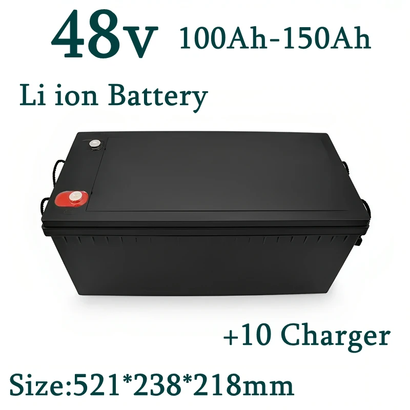 

48v 150AH li-ion Lithium Replace power battery 48v 100Ah 5kwh 7kwh for Golf cart backup RV EV inverter Solar System +10A charger