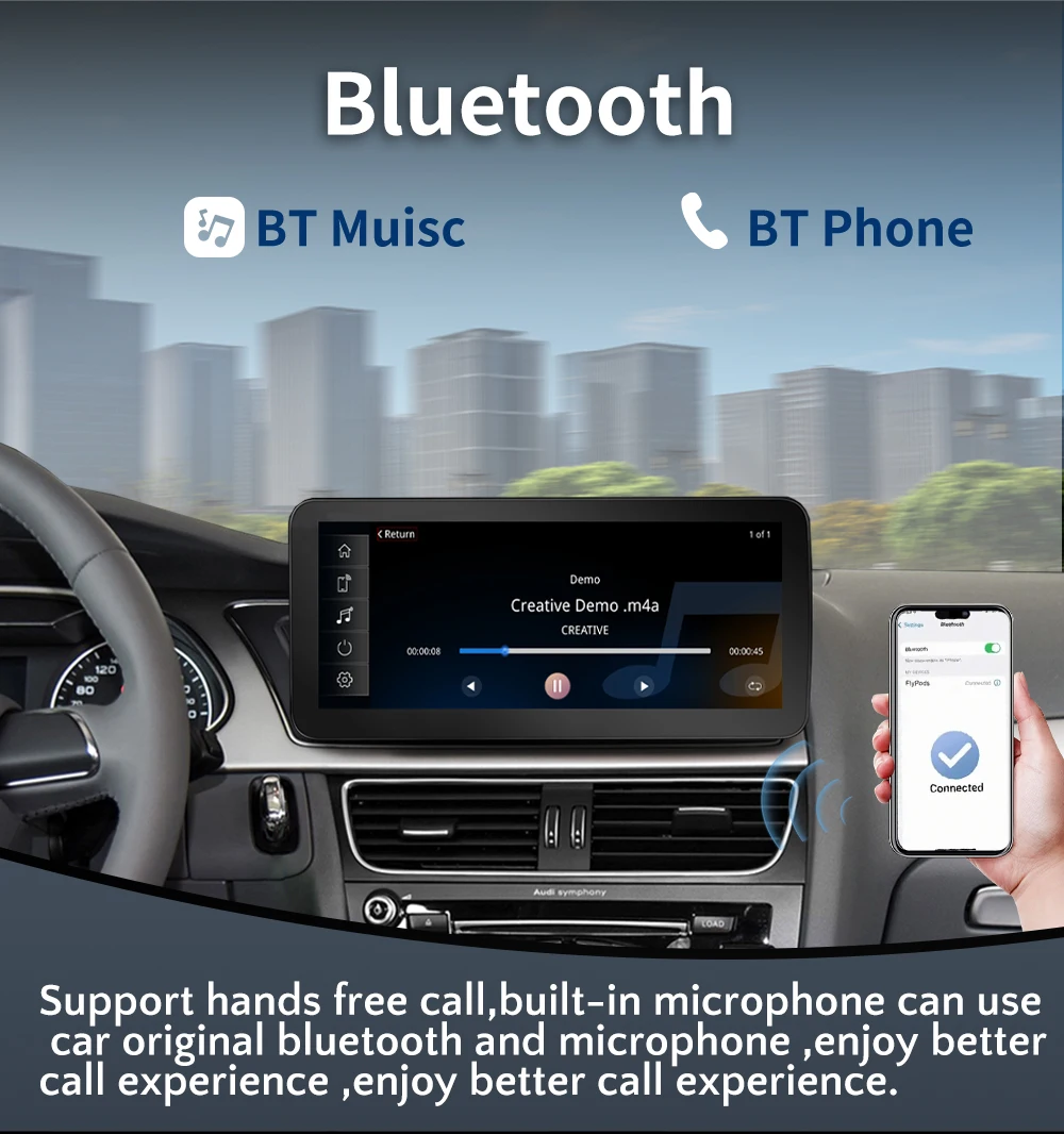 1920*720P Display-Bildschirm Linux-System Autoradio-Stereoanlage für Audi A4 B8 A5 2009-2016 Multimedia-Player BT Wireless Carplay Auto – Detail 8