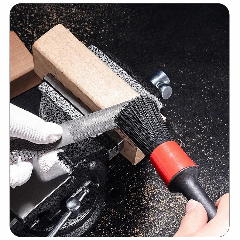 Holzraspelfeile 4-in-1 Handfeile und Rundraspel, Halbrund-, Flach- und Nadelfeilen Holzraspelsatz zum Schärfen von Holz- und Metallwerkzeugen – Detail 9