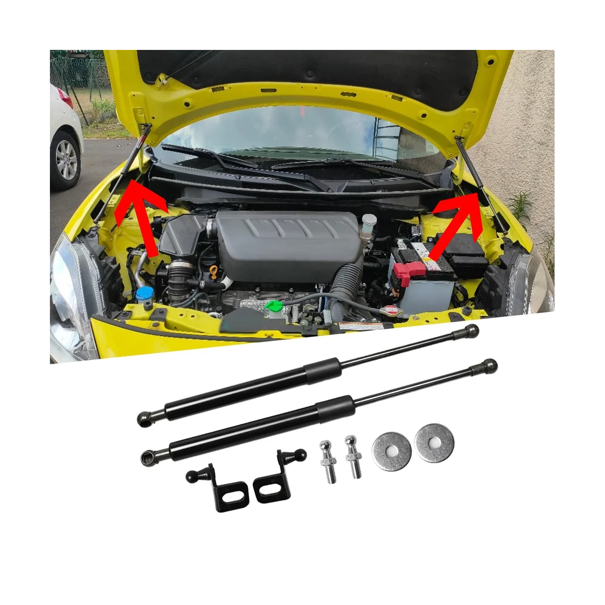 Modify Bonnet Dampers for Suzuki SWIFT Sports ZC33S 2017-2023 Front Hood Refit Gas Spring Lift Supports Struts Rod