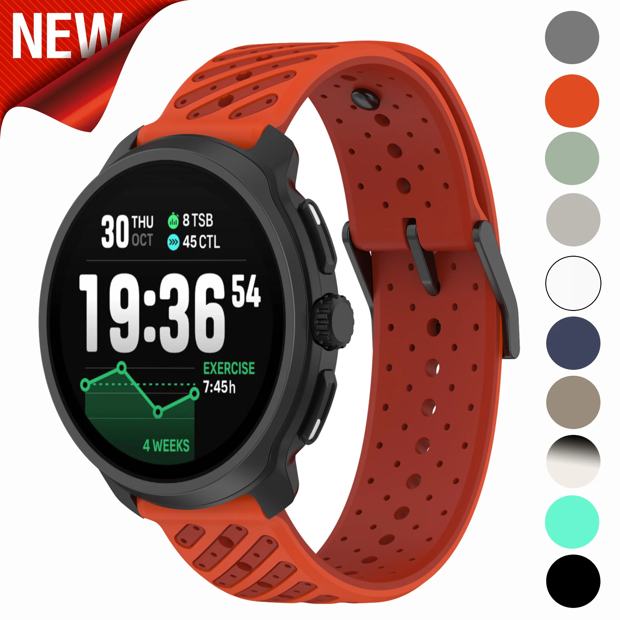 Silicone Watch Band 22Mm - 22-мм спортивный силиконовый ремешок для часов