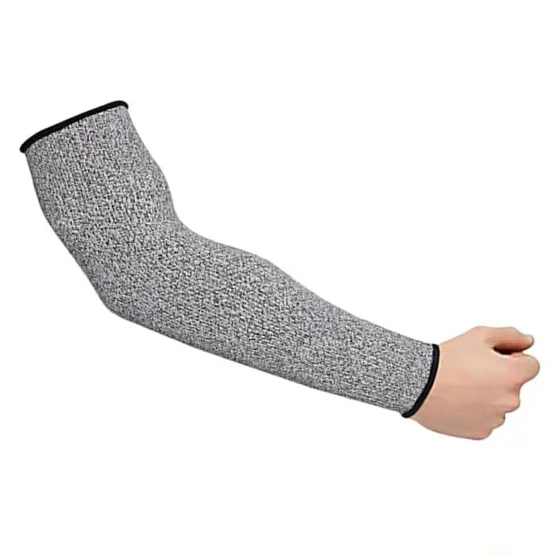 31BF Safety Arm Guards 5 Level Cut Resistant Protections Soft Comfortable HPPE Nylon Arm Protectors For Sport Home Kitchen