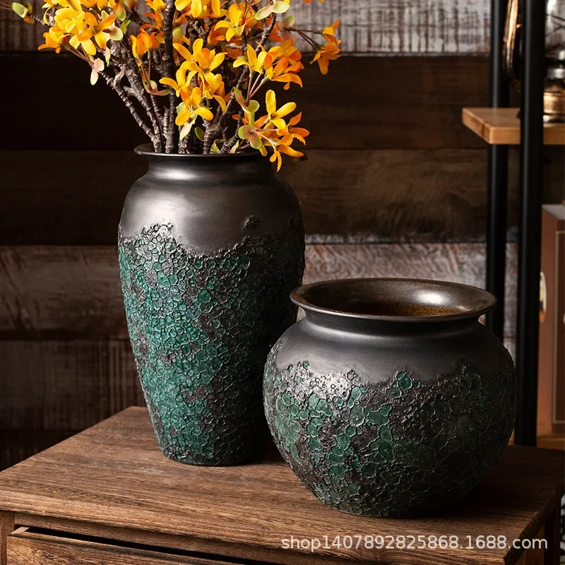 

Water Cultivation, Living Room Decor, Creative Home Ornament, Popular Ceramic Art Piece，Ceramic Vase for Fresh & Dry Flowers