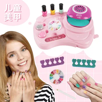 Geschenkbox Verpackung Kinder Simulation Schmuck Haushalt Kosmetik Diy Nagelstift Mädchen Nail Art Set Spielzeug Geburtstag Urlaub Geschenk