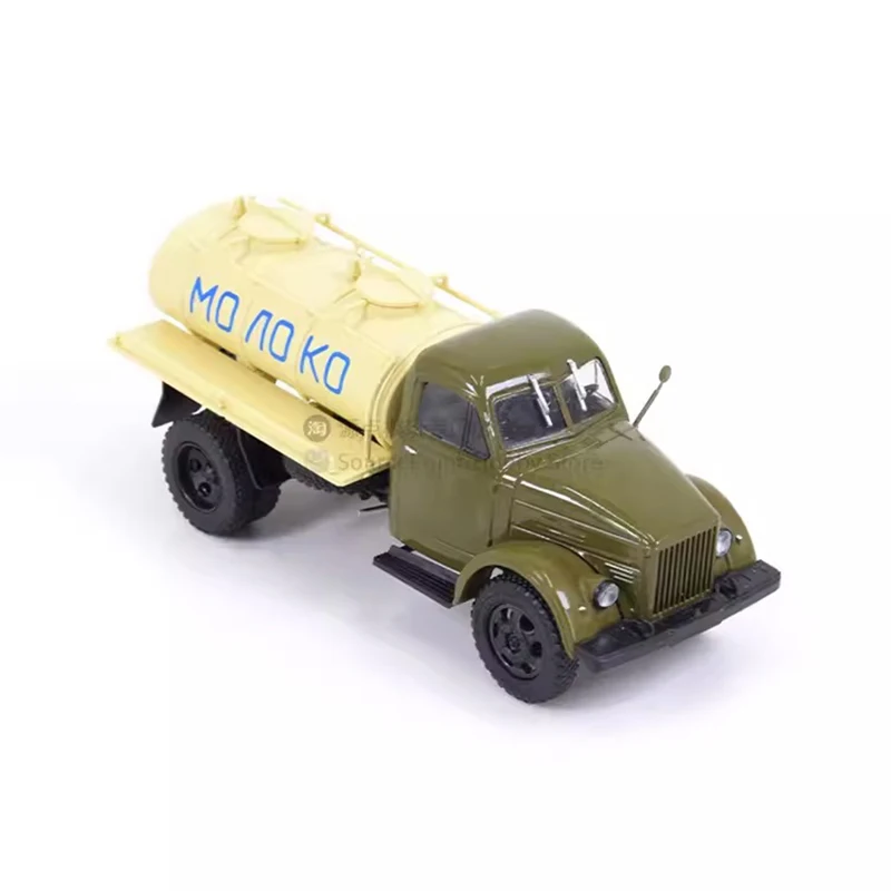 Diecast liga escala 1:43 Gaz-51A ACPT-1.8 veículo de transporte de leite soviético carros modelo coleção exibição brinquedo presente lembrança