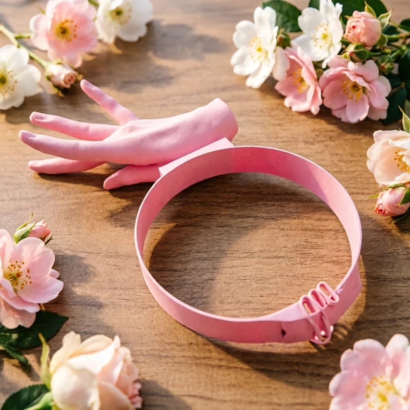 New Funny-sized Sun Hat Orchid Fingers -shaped Sun Protection Hat Fun Sun Protection Pink Orchid Fingers Hat Sun Protection Hat