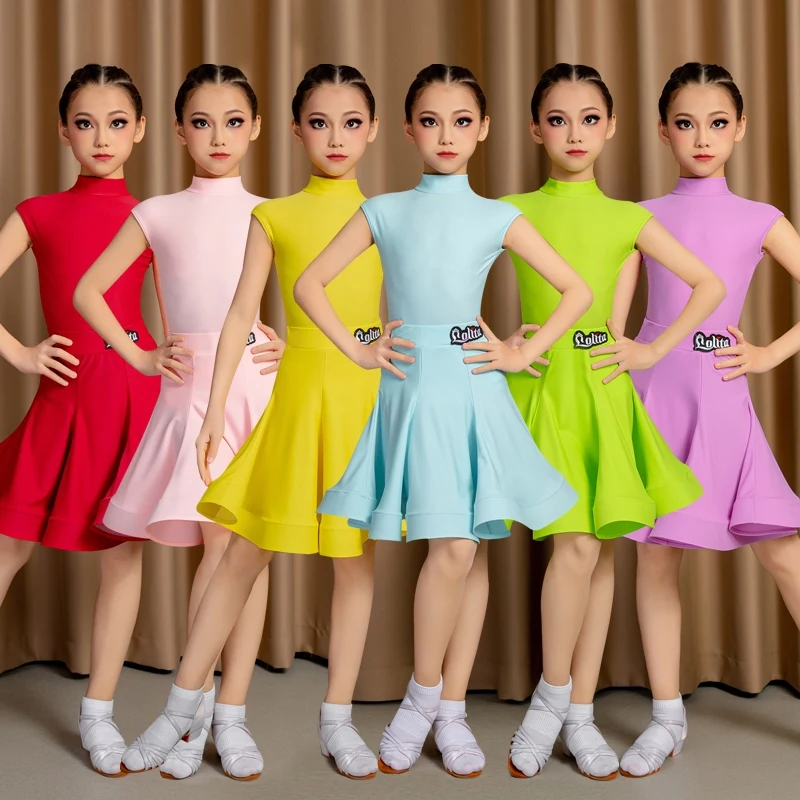 vetements-de-concours-de-danse-latine-pour-enfants-costume-de-danse-a-col-haut-pour-filles-costume-de-spectacle-professionnel-tenue-latine-verte-vbh2009