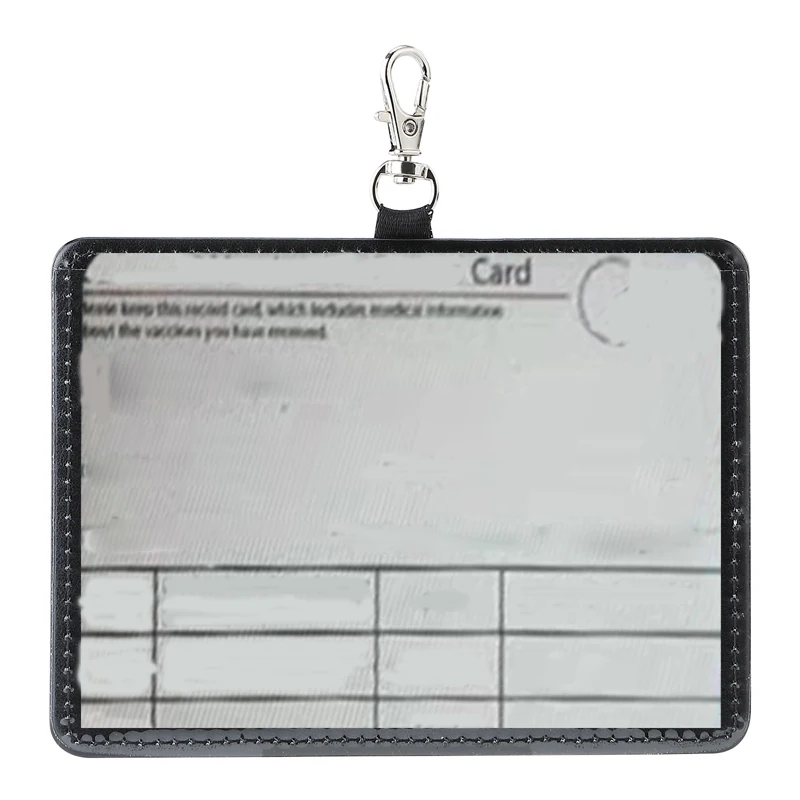 

DHL50pcs Sublimation DIY White Blank PU Cross Employee Name ID Card Cover Hoop