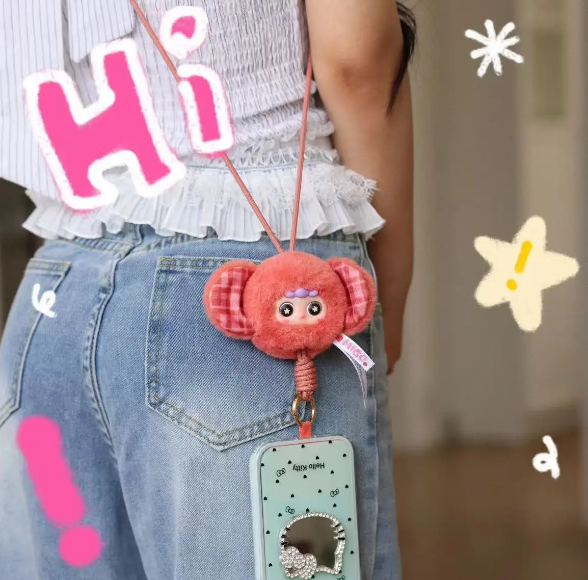 جديد حقيقي ميغو الهاتف الحبل أفخم-رقم صندوق أعمى أفخم لطيف دمية المفاتيح العصرية لعبة صندوق مفاجأة هدية للفتيات #4