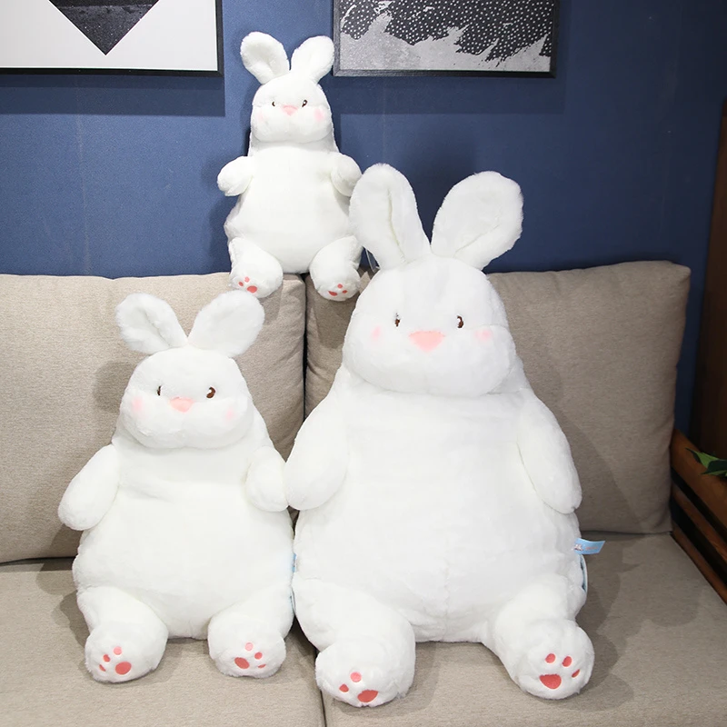

Giant Lazy Rabbit Doll Soft Plush White Bunny Animal Toy Baby Sleep Pillow Cushion Kawaii Kids Girl Birthday Gift Decor