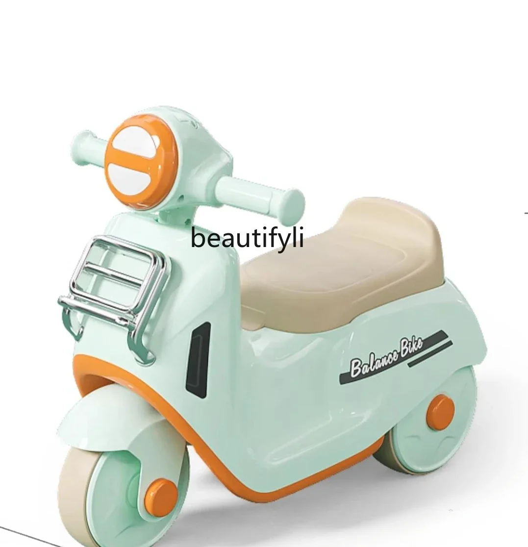 Scooter per neonati di 1-3 anni scooter senza pedali per bambini a quattro ruote