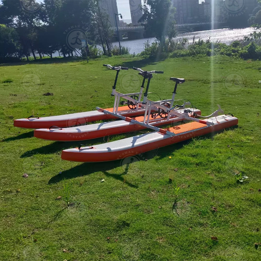 Inflatable Water Bike - Stable & Smooth Riding, Lightweight and Foldable, Perfect for Leisurely Lakeside & River Cruises