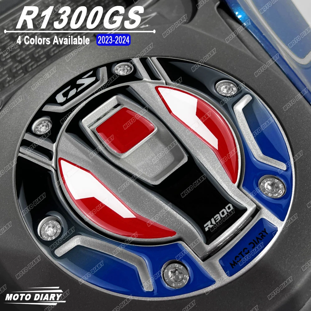 For R1300GS R 1300 GS R1300 GS 2023 2024 Motorcycle Fuel Tank Cap Sticker 3D Resin Gas Oil Tank Protection Decals