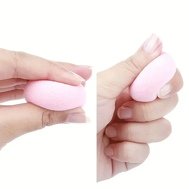 40pcs Mini Makeup Sponge with Storage Jar Mini Water Drop Makeup Sponge Cosmetic Powder Puff Women Face Makeup Puff Beauty Tools