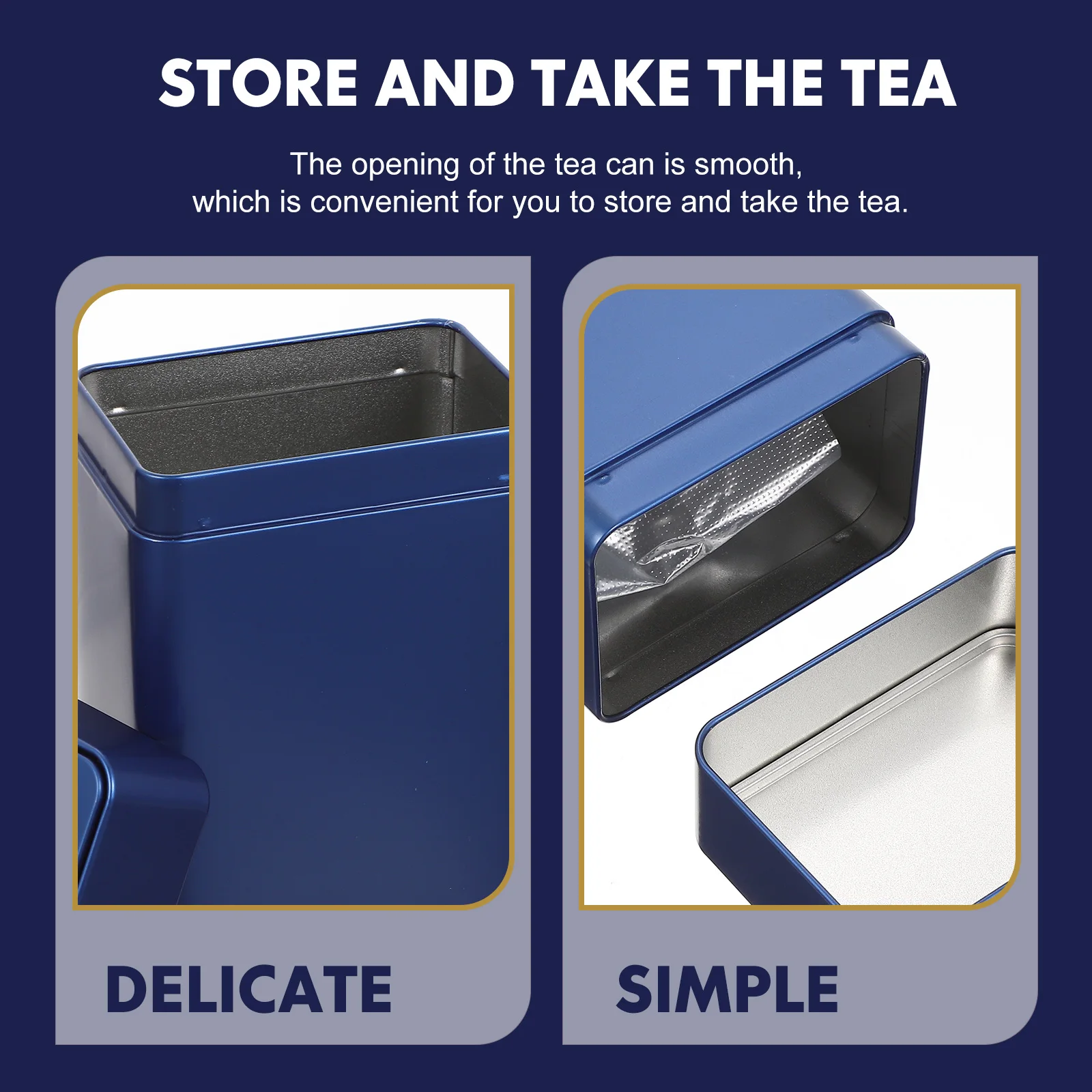 

2pcs Canister Multi-Use Tinplate Storage Jar For Tea Coffee Beans Snacks Dry Food Decorative Tea Container Kitchen Barware