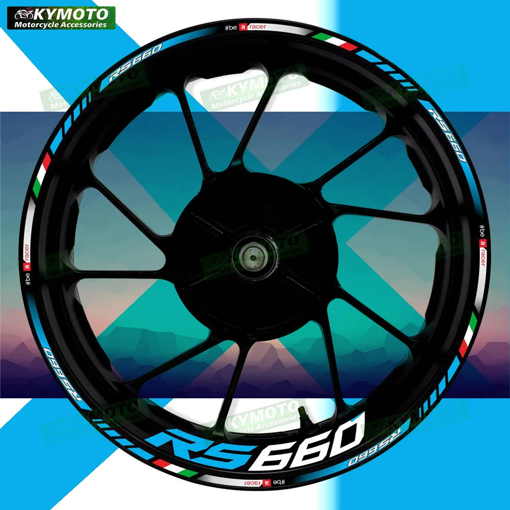 

Для Aprilia RS660 RS 660 аксессуары для мотоциклов 17 дюймов наклейки на передние и задние колеса обтекатель светоотражающие наклейки украшения